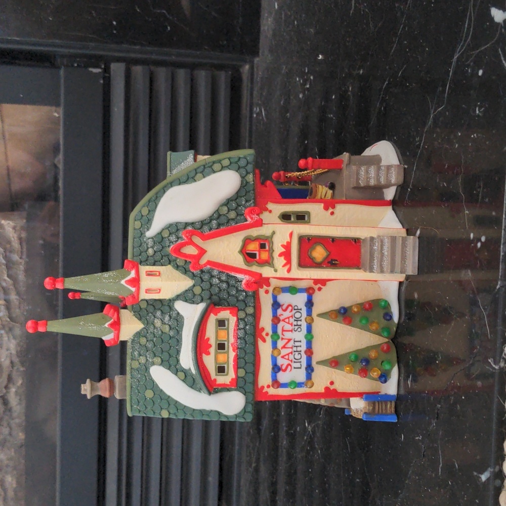 Department 56 North Pole Series Santa's light shop